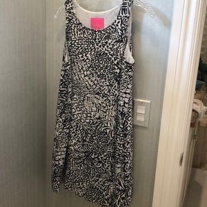 Lily Pulitzer black and white shift dress